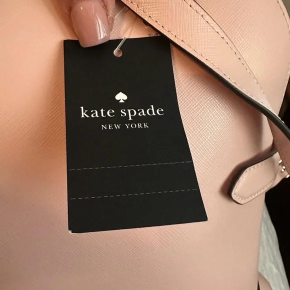 Kate Spade Staci Dome Zip Leather Backpack Pink Saffiano - Picture 5 of 6